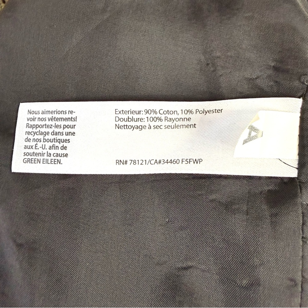 Eileen Fisher | Natural White Bouclé Long Collarless Coat Minimalist Parisian XL - Picture 7 of 8